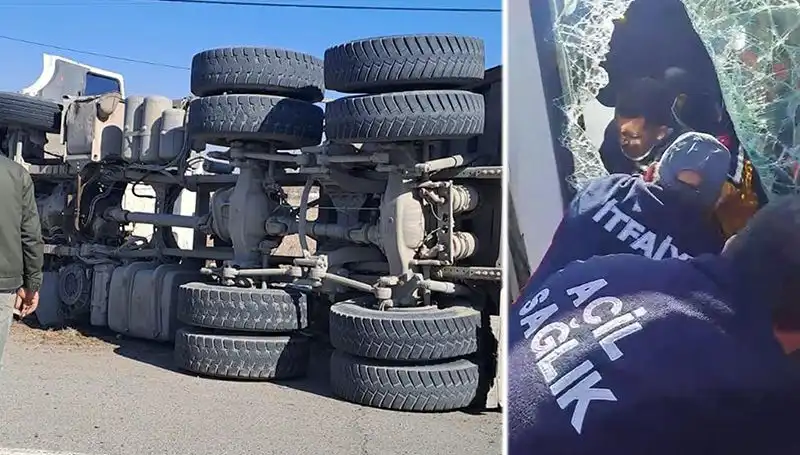 Kamyon Virajda Kontrolü Kaybetti: Olay Anı ve Detaylar